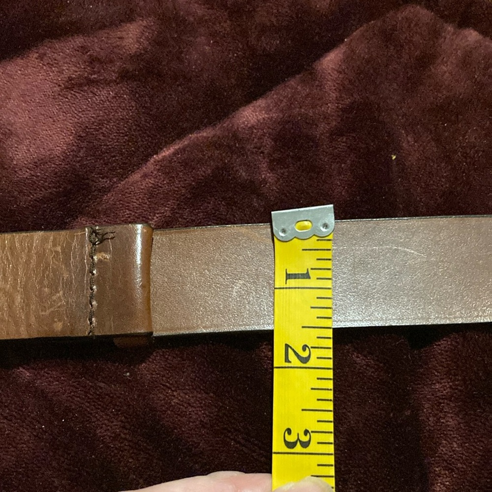 Chico’s Brown Leather Adjustable Belt - Picture 9 of 13